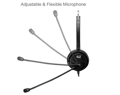 Adesso Xtream P1 Single USB Headset - Black