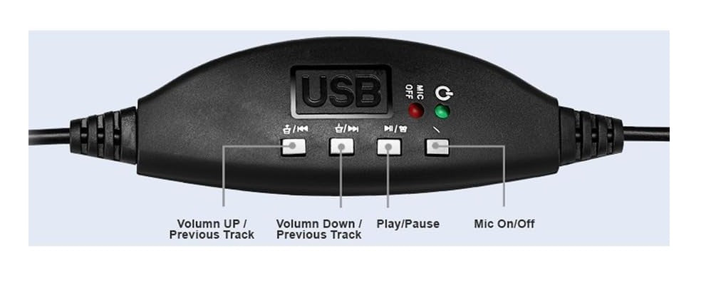 Adesso Xtream P1 Single USB Headset - Black