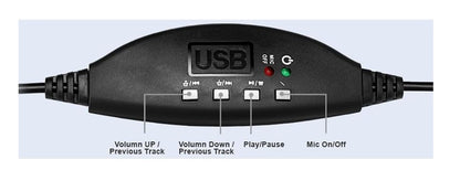 Adesso Xtream P1 Single USB Headset - Black