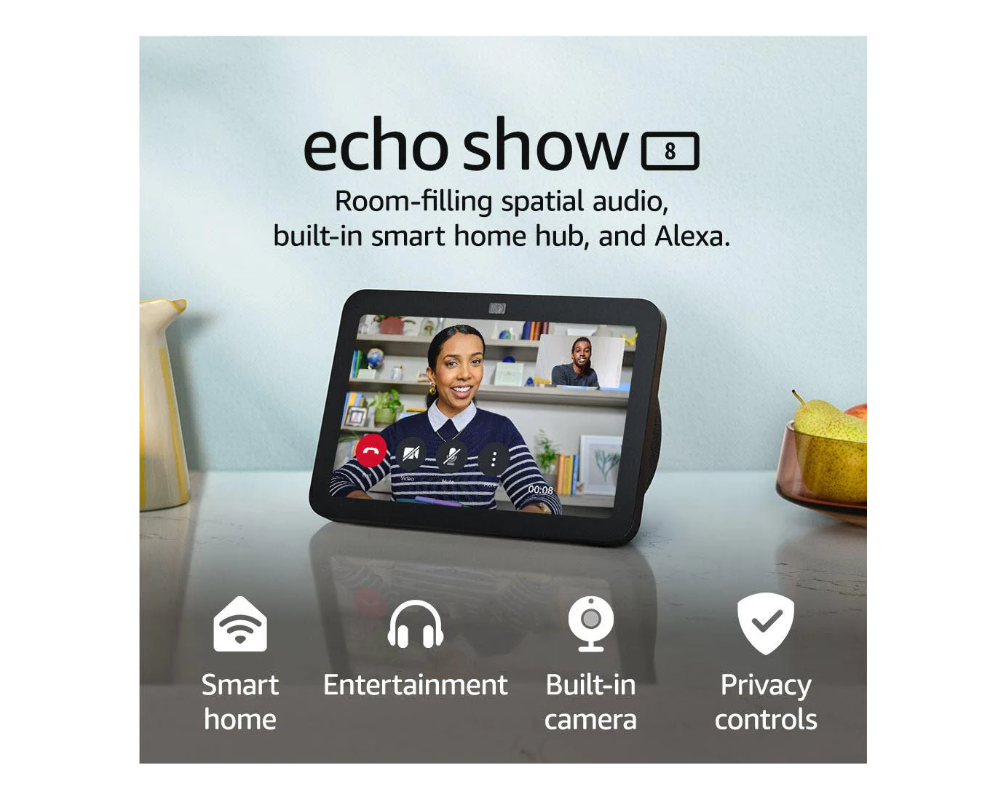 Amazon Echo Show 8 [Gen 3] - Charcoal - 2024