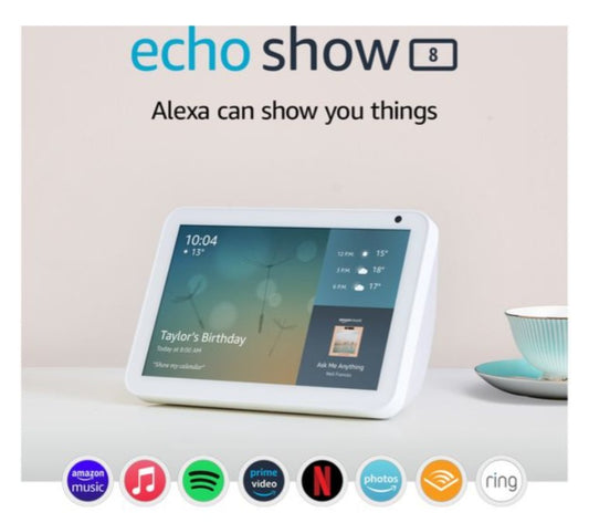 Amazon Echo Show 8 [1st Gen] - HD 8" Smart Display with Alexa - White