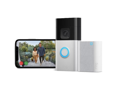 RING Battery Video Doorbell Plus + Chime