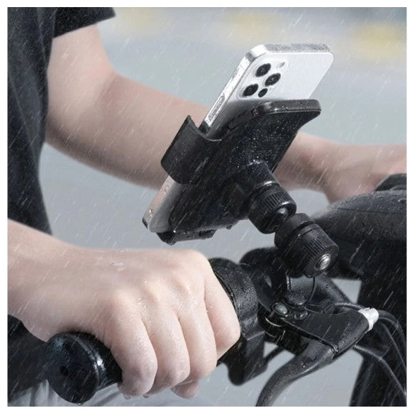 BASEUS Smart Solar Power Cycling Electric Wireless Phone Mount Holder (4.7" to 6.7")