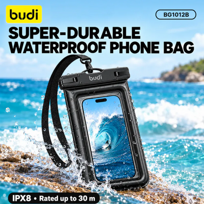 Budi BG1012B Durable WaterProof Phone Bag (Black)