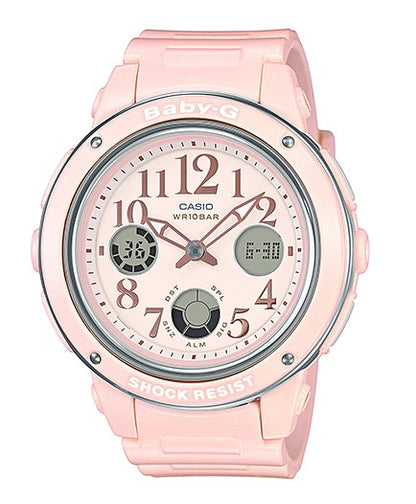 Casio Baby-G Ladies Analogue / Digital Watch - Pink Pastel