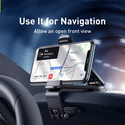 Baseus Big Mouth Pro Bracket Vehicle Mount Clip for Dashboard - BLACK