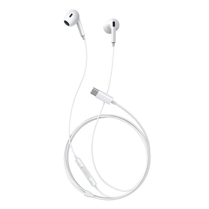 BASEUS Encok CZ17 Semi-In-Ear Type C Wired Earphones (White)