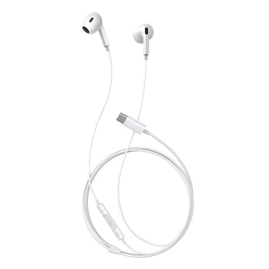 BASEUS Encok CZ17 Semi-In-Ear Type C Wired Earphones (White)
