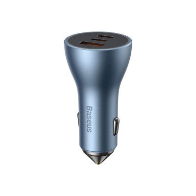 Baseus Golden Contactor Pro Triple Fast Charger Car Charger 65W U+C+C - BLUE