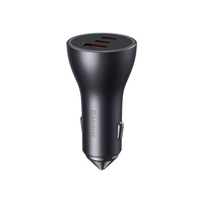 Baseus Golden Contactor Pro Triple Fast Charger Car Charger 65W U+C+C - GREY