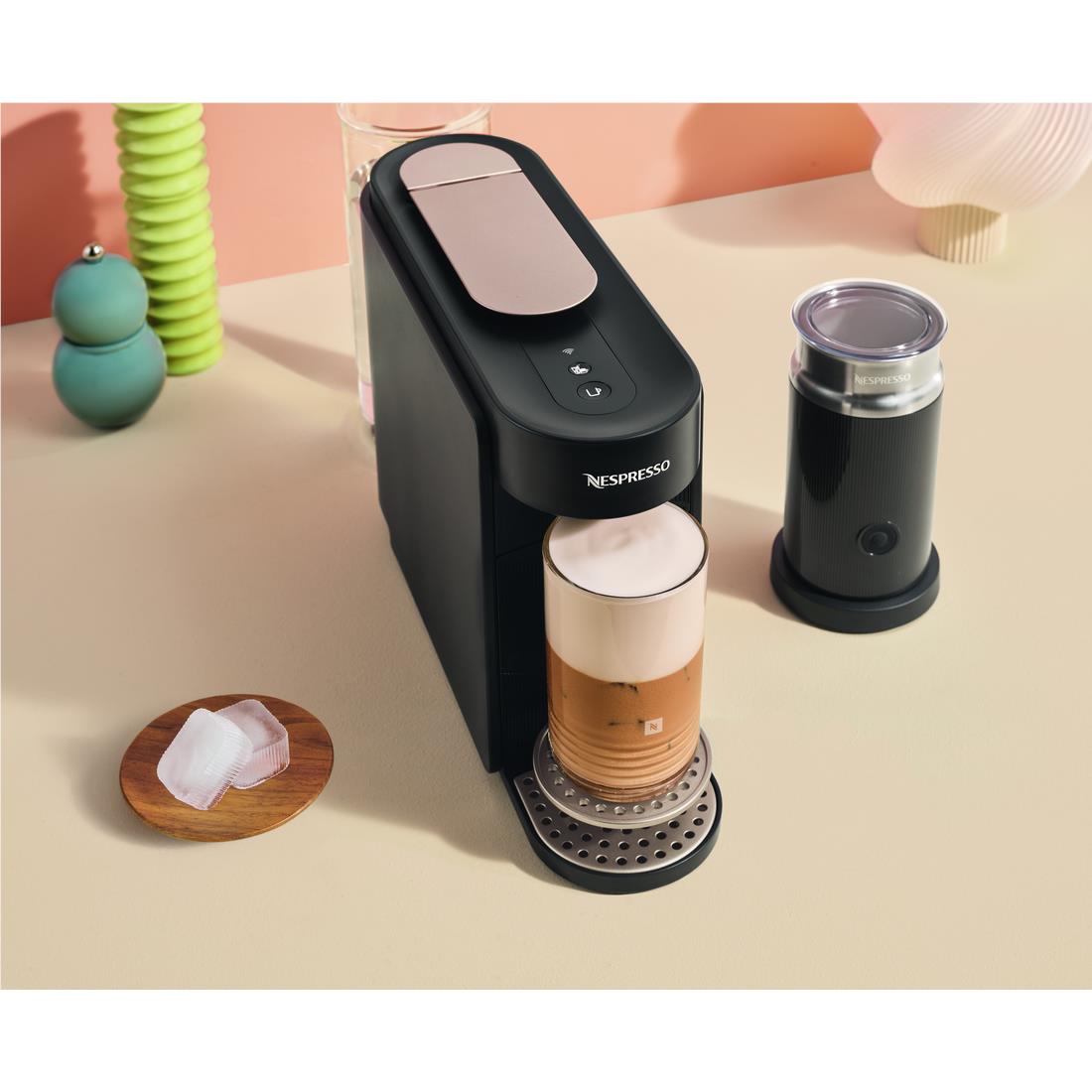 Breville Nespresso BNV650BLK Vertuo Up Bundle - Black