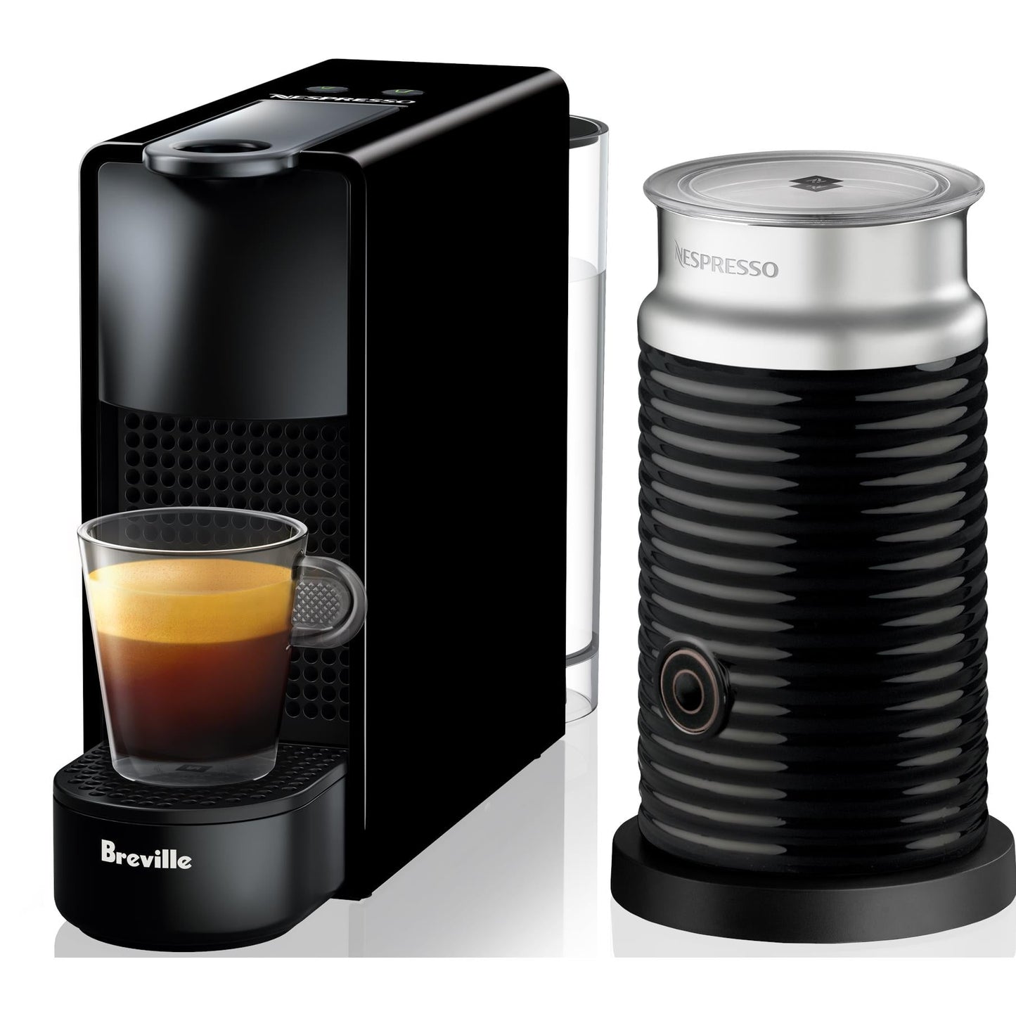 Breville Nespresso Essenza Mini Coffee Machine Bundle - Black