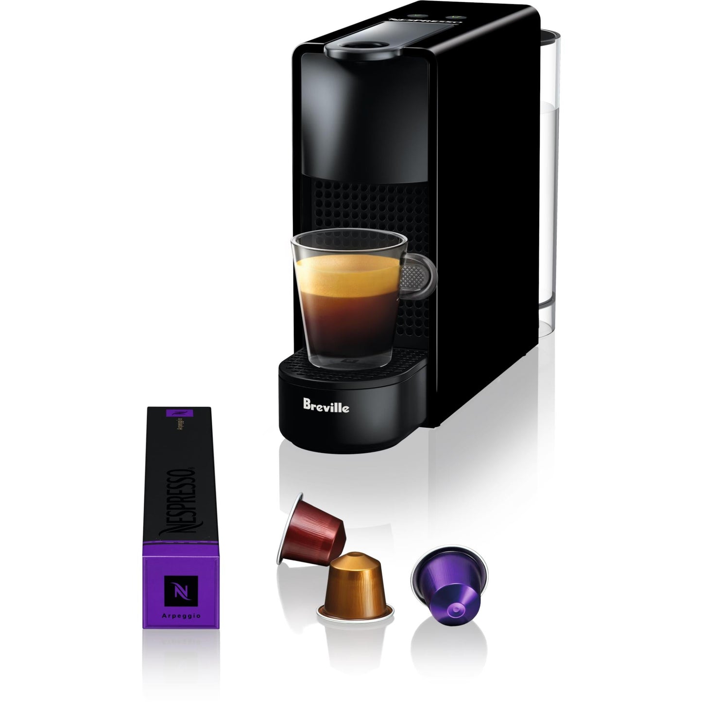 Breville Nespresso Essenza Mini Coffee Machine Bundle - Black