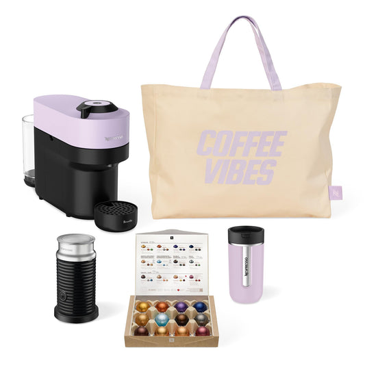 Breville Nespresso Vertuo Pop BNV150LIL Capsule Coffee Machine Value Pack - Lilac