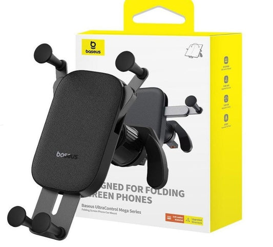 Baseus Ultra Control Mega Series Folding Screen Car Mount - Black