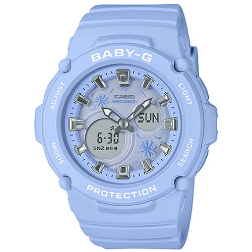Casio Baby-G Blue Flower Resin Watch - Blue