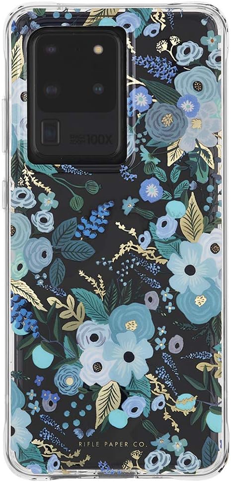 CASE MATE Rifle Paper Case for Samsung Galaxy S20 Ultra 6.9" - Garden Party Blue