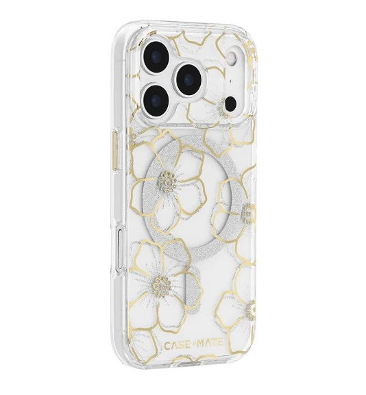 Case Mate Floral Gems MagSafe Case for iPhone 17 Pro - Gold