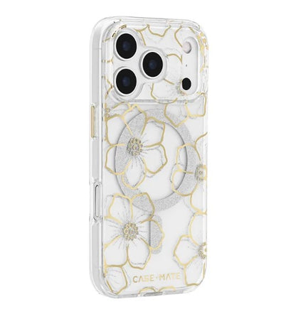 Case Mate Floral Gems MagSafe Case for iPhone 17 Pro - Gold