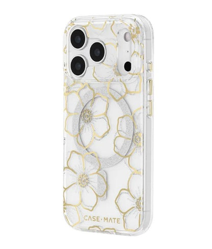 Case Mate Floral Gems MagSafe Case for iPhone 17 Pro - Gold