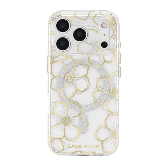 Case Mate Floral Gems MagSafe Case for iPhone 17 Pro - Gold