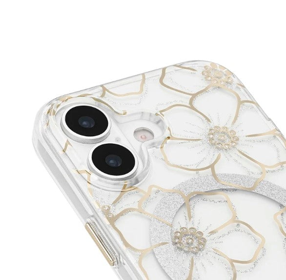 Case Mate Floral Gems MagSafe Case for iPhone 17 - Gold