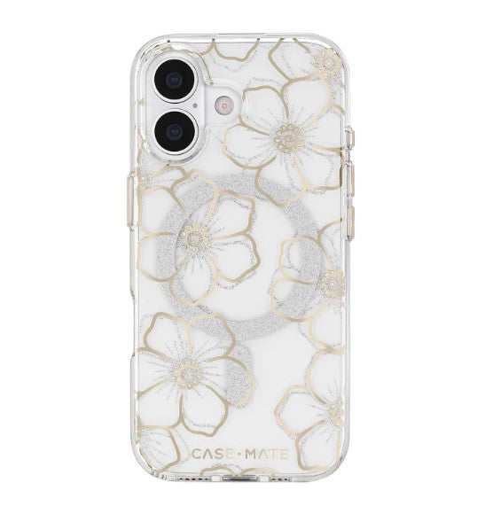 Case Mate Floral Gems MagSafe Case for iPhone 17 - Gold