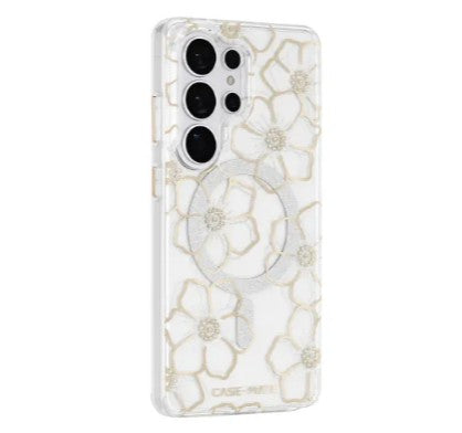 Case-Mate Floral Gems w/Magnet Case for Samsung Galaxy S26 Ultra - Gold