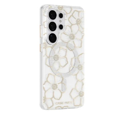 Case-Mate Floral Gems w/Magnet Case for Samsung Galaxy S26 Ultra - Gold