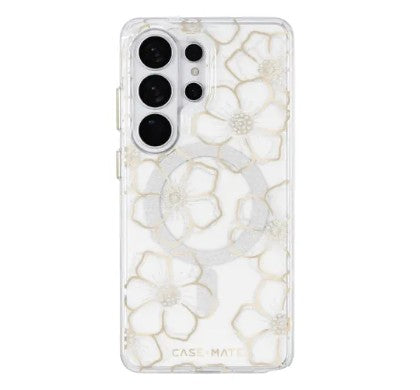 Case-Mate Floral Gems w/Magnet Case for Samsung Galaxy S26 Ultra - Gold