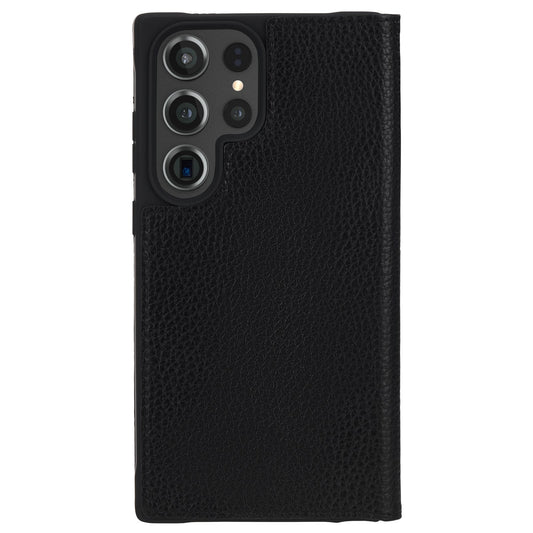 CASE MATE WALLET FOLIO Leather Case - Samsung Galaxy S23 Ultra - Black