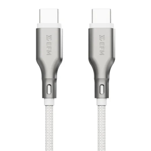 EFM - Essential USB C Power Cable - 2M (USB C to USB C) - White