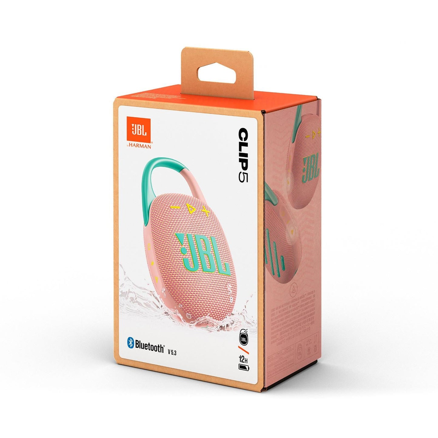 JBL Clip 5 Portable Bluetooth Speaker - Pink (AU Stock)