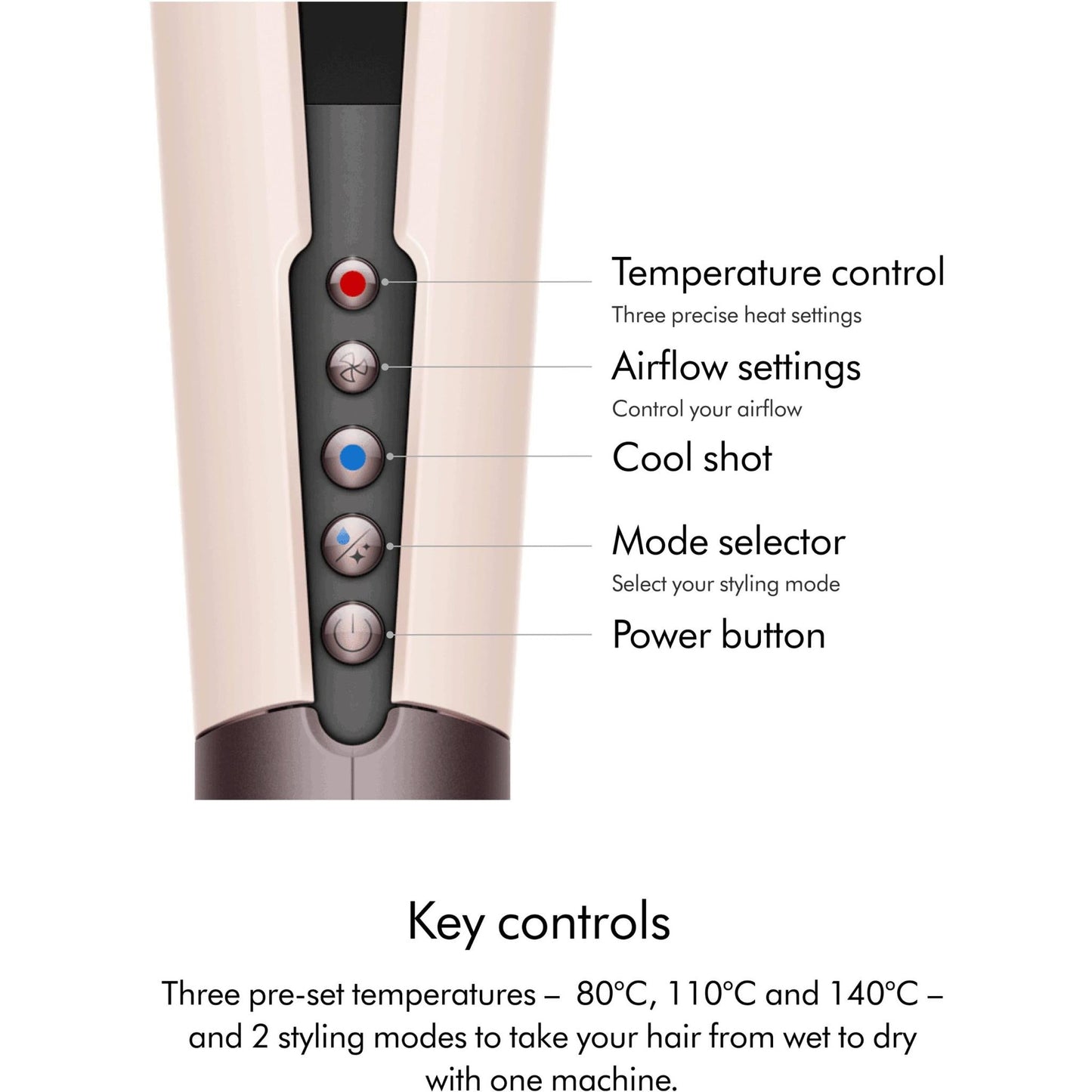 Dyson Airstrait™ Straightener and Dryer  - Ceramic Pink