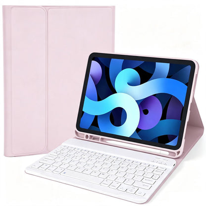 Smart iPad A16 (2025) / 10th Gen (2022) Case with Detachable Bluetooth Keyboard - Pink