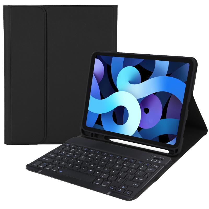Smart iPad A16 (2025) / 10th Gen (2022) Case with Detachable Bluetooth Keyboard - Black