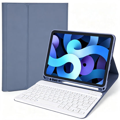 Smart iPad A16 (2025) / 10th Gen (2022) Case with Detachable Bluetooth Keyboard - Purple Grey