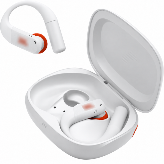 JBL Endurance Peak 4 TWS Sports In-Ear Headphones - White (AU Stock)