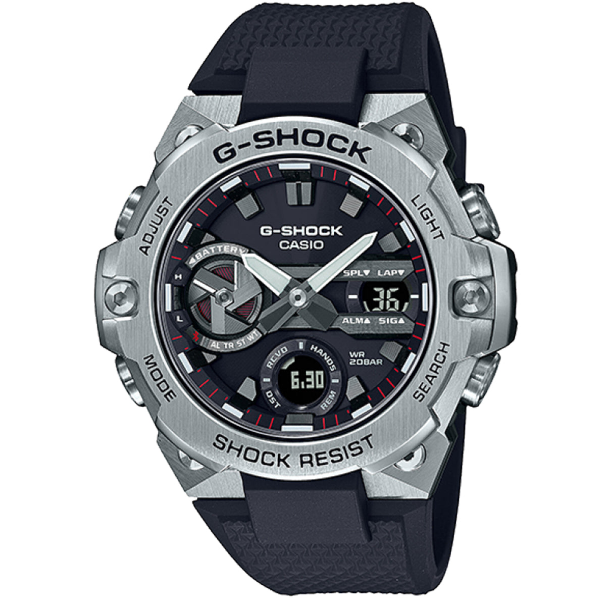 Casio G-Shock Digital & Analogue G-Steel Series Watch - Silver / Black