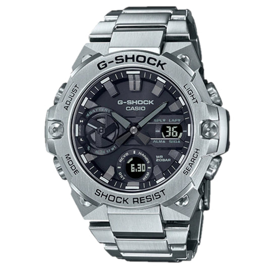 Casio G-Shock G-Steel Resin / Stainless Steel Watch - Silver