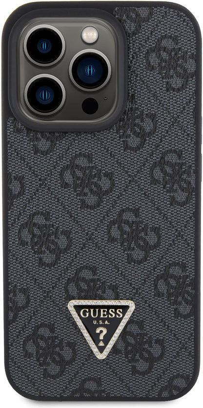 GUESS Diamond Cross Body for iPhone 15 Pro 6.1" - Black