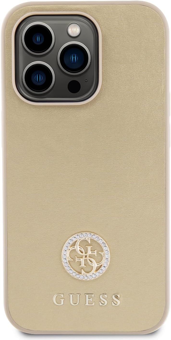 Guess 4G Diamond Smooth Case for iPhone 15 6.1" - Gold