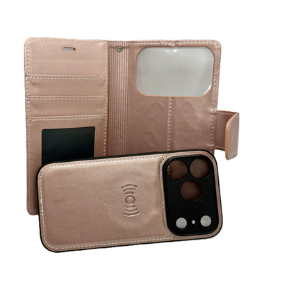 Hanman 2-in-1 Detachable Wallet Case for iPhone 17 (6.1") - Purple