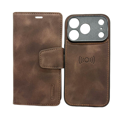 Hanman 2-in-1 Detachable Wallet Case for iPhone 17 Pro (6.3") - Brown