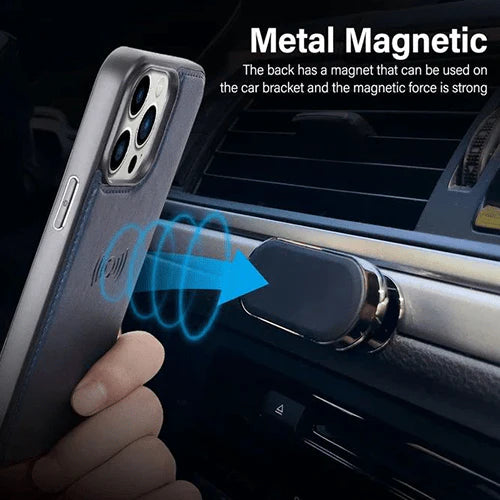 Hanman 2 in 1 Detachable Wallet Case - iPhone 15 Pro 6.1" - Black