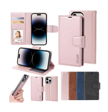 Hanman 2 in 1 Detachable Wallet Case - iPhone 15 Pro 6.1" - Rose Gold