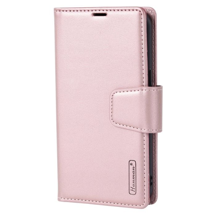 Hanman 2 in 1 Detachable Wallet Case - iPhone 15 Pro 6.1" - Rose Gold