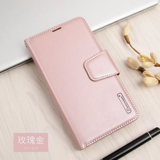 Hanman Diary TPU Book Case for Samsung Galaxy S26 Ultra - Rose Gold