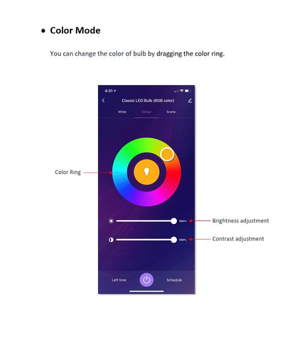 Momax Smart Fancy IoT LED Bulb (RGB COLOR)