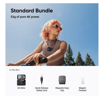 Insta360 GO Ultra Tiny Hands-Free 4K Cam (Standard Bundle)